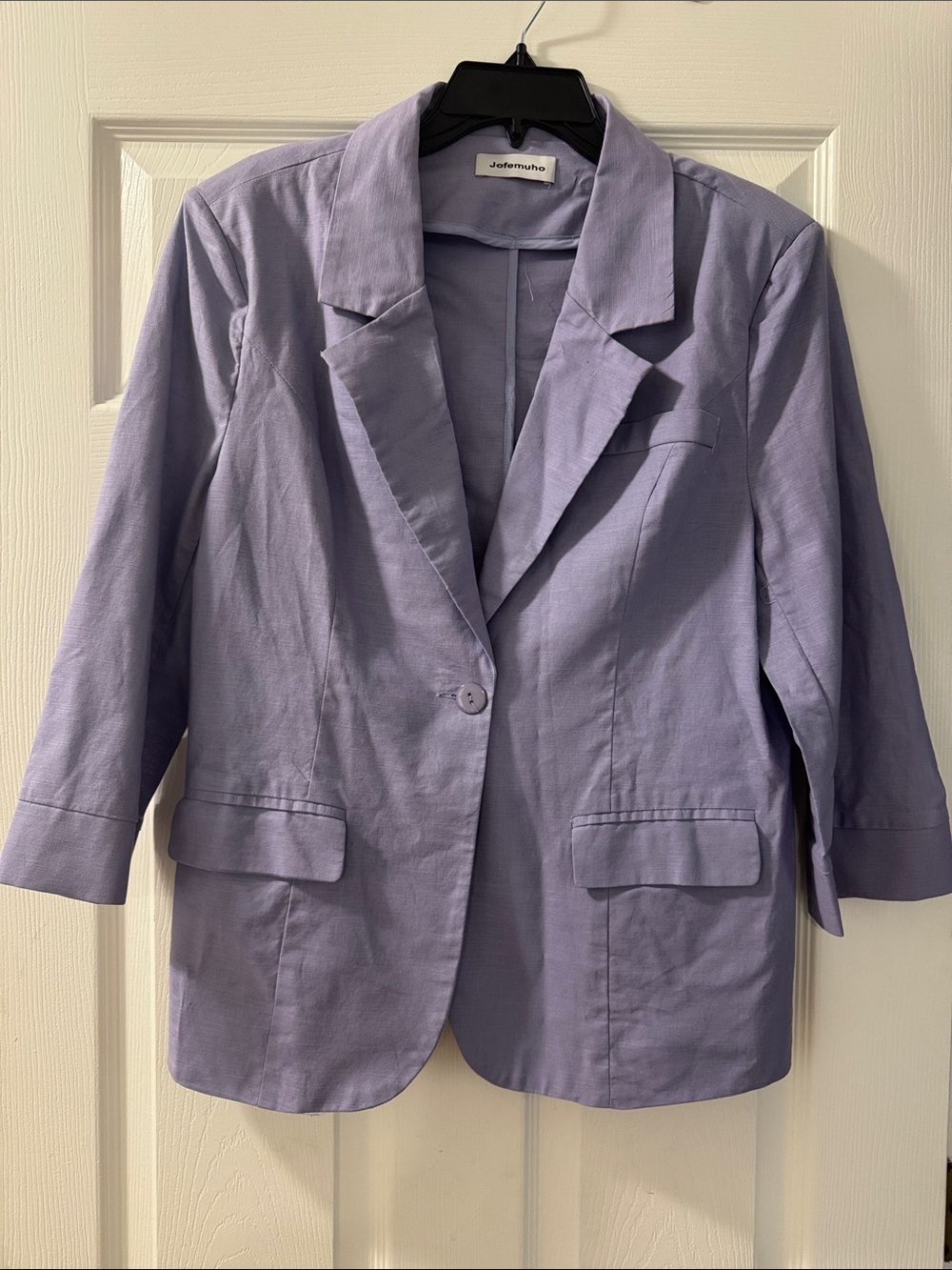 Women's Lilac Single-Button Blazer